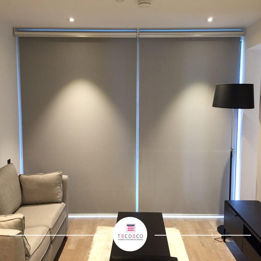 Cortinas enrollables blackout y screen a medida Tecdeco